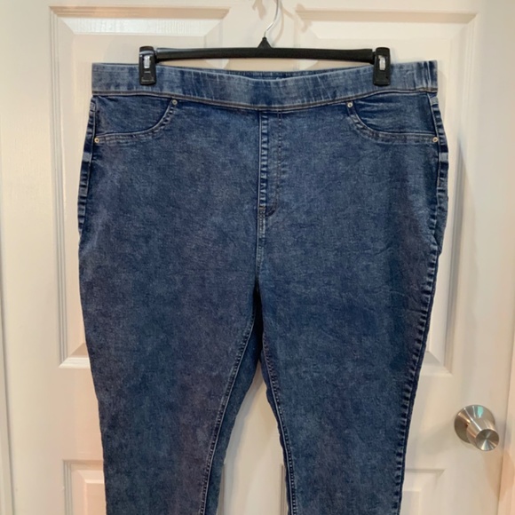 TERRA & SKY ELASTIC WAIST SKINNY JEANS PLUS SIZE 3X - Picture 2 of 7